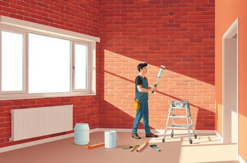 Intérieur rénové après travaux de peinture à Marmande